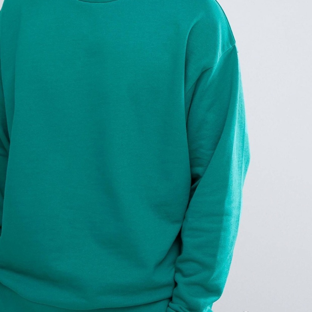 ASOS teal green sweatshirt